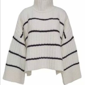 Eleven Six Designer poncho sweater one size striped $498